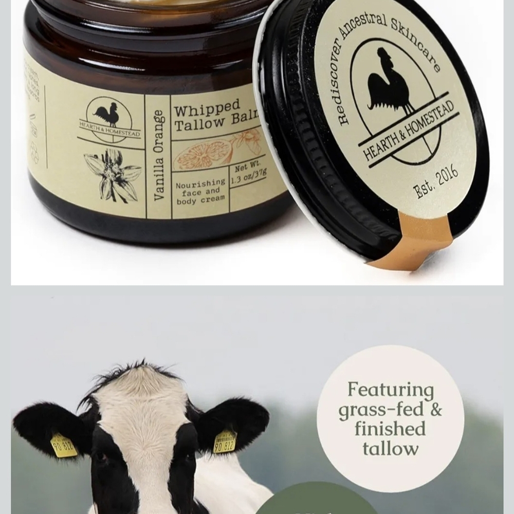 Vanilla Orange Whipped Tallow Balm